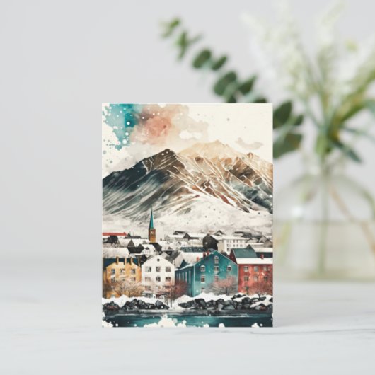 IJsland Feestdagenkaart (Staand voorkant)