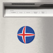 IJsland Fisheye Vlag Magneet (Insitu (Vaatwasser))