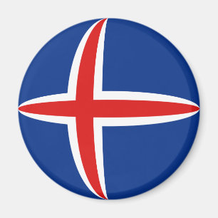 IJsland Fisheye Vlag Magneet