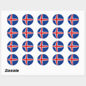 IJsland Fisheye Vlag Sticker (Vel)