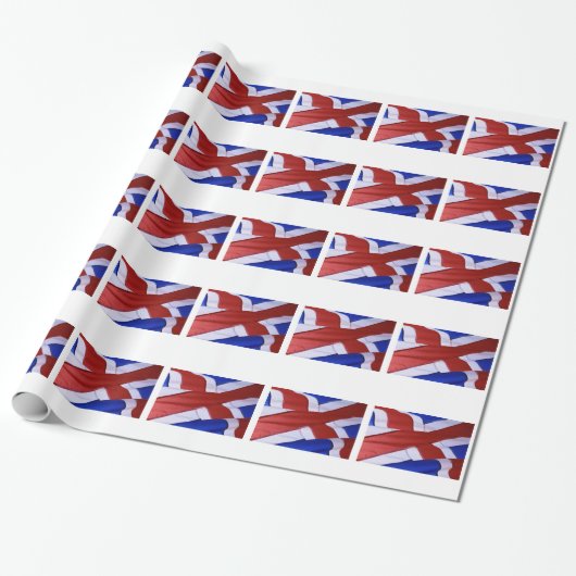 IJSLAND FLAG CADEAUPAPIER (Uitgerold)
