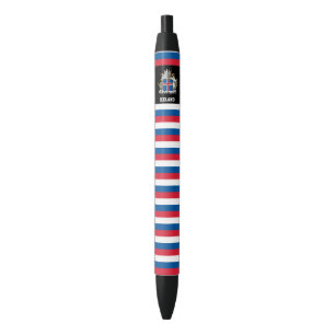 IJsland Flag Cute Patriotic Zwarte Inkt Pen