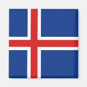 IJsland Flag Magnet (Voorkant)