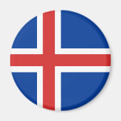 IJsland Flag Magnet (Voorkant)