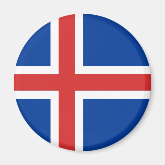 IJsland Flag Magnet (Voorkant)