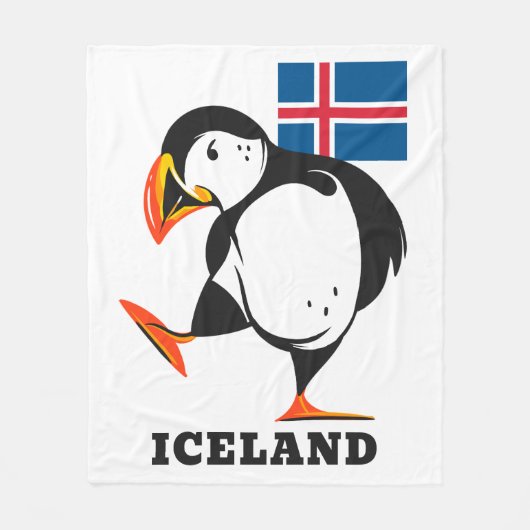 IJsland Fleece Deken (Voorkant)