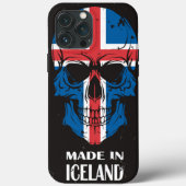 IJsland gemaakt in IJsland Skull iPhone Case Mate (Achterkant)