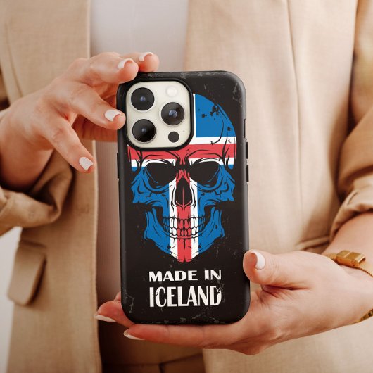 IJsland gemaakt in IJsland Skull iPhone Case Mate