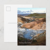 IJsland Geothermisch - Briefkaart (Voorkant / Achterkant)