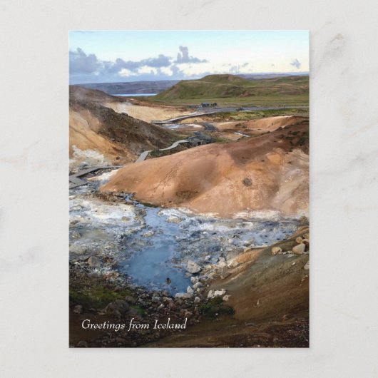 IJsland Geothermisch - Briefkaart (Voorkant)