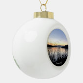 IJsland - Gepersonaliseerde keramische versiering Bal Ornament (Links)