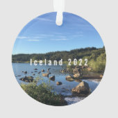 IJsland - Gepersonaliseerde keramische versiering Ornament (achterkant)