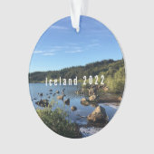 IJsland - Gepersonaliseerde keramische versiering Ornament (voorkant)