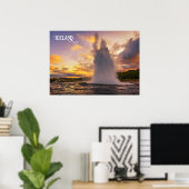 IJsland Geyser Poster (Thuiskantoor)