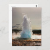 IJsland Geyser Strokkur Briefkaart (Voorkant / Achterkant)