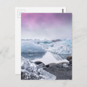 IJsland Glacier Lagoon Briefkaart (Voorkant / Achterkant)