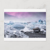 IJsland Glacier Lagoon Briefkaart (Voorkant)