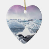 IJsland Glacier Lagoon Keramisch Ornament (Rechts)