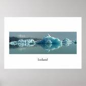 IJsland Glacier Lake Poster (Voorkant)