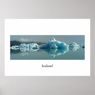 IJsland Glacier Lake Poster