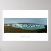 IJsland Glacier Lake Poster (Voorkant)