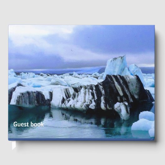 IJsland gletsjerlagune - Gastenboek (Voorkant)