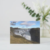 IJsland - Gollfoss Waterfall Briefkaart (Staand voorkant)