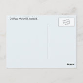 IJsland - Gollfoss Waterfall Briefkaart (Achterkant)