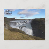 IJsland - Gollfoss Waterfall Briefkaart (Voorkant)