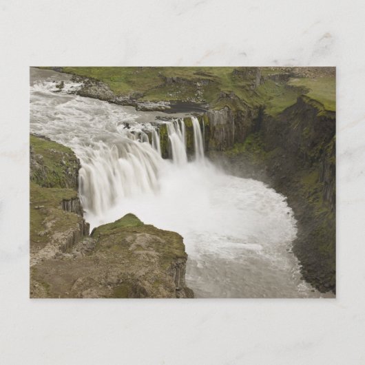 IJsland. Hafragilsfoss-waterval in Briefkaart (Voorkant)