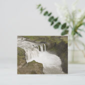 IJsland. Hafragilsfoss-waterval in Briefkaart (Staand voorkant)