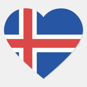 ijsland hart sticker