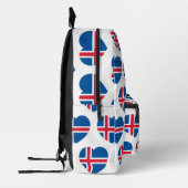 IJsland Hart Vlag Bedrukte Rugzak (Links)