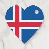 IJsland - hartvlag Bedankjes Labels (Achterkant)