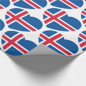 IJsland - hartvlag Cadeaupapier (Hoek)