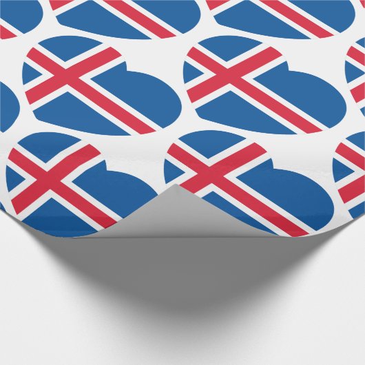 IJsland - hartvlag Cadeaupapier (Hoek)