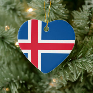 IJsland - hartvlag Keramisch Ornament