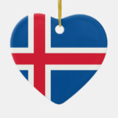 IJsland - hartvlag Keramisch Ornament (Voorkant)