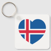 IJsland - hartvlag Sleutelhanger (Voorkant)