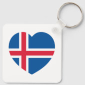 IJsland - hartvlag Sleutelhanger (Achterkant)