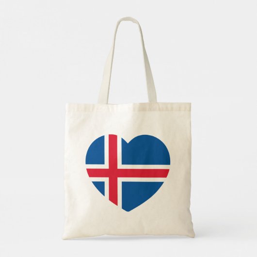 IJsland - hartvlag Tote Bag (Achterkant)
