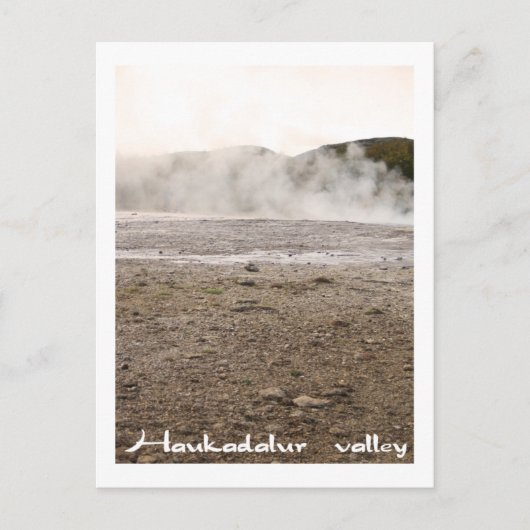 IJsland, Haukadalur vallei Briefkaart (Voorkant)