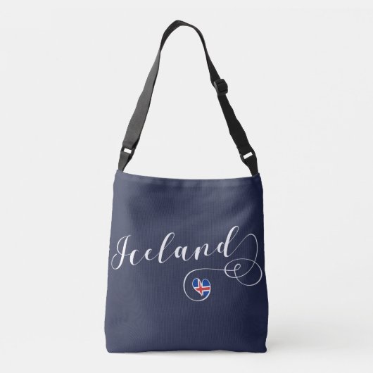 IJsland Heart  Bag, IJsland Crossbody Tas (Achterkant)