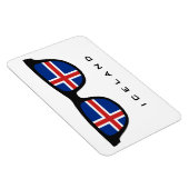 IJsland heeft aangepaste tekst en kleurenmagneet Magneet (Rechterzijde)
