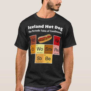 IJsland Hot Dog Viking Cuisine Reykjavik Mustard T-shirt