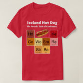 IJsland Hot Dog Viking Cuisine Reykjavik Remoulade T-shirt (Design voorkant)