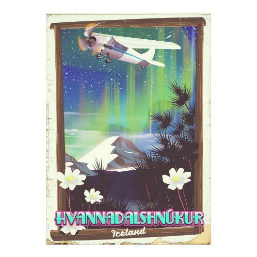 ijsland Hvannadalshnúkur Foto Afdruk (Voorkant)