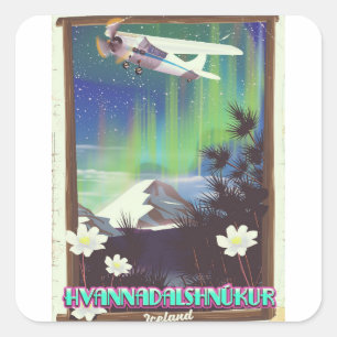 ijsland Hvannadalshnúkur Vierkante Sticker