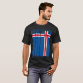 IJsland IJslandse vlag vakantie T-shirt (Voorkant volledig)