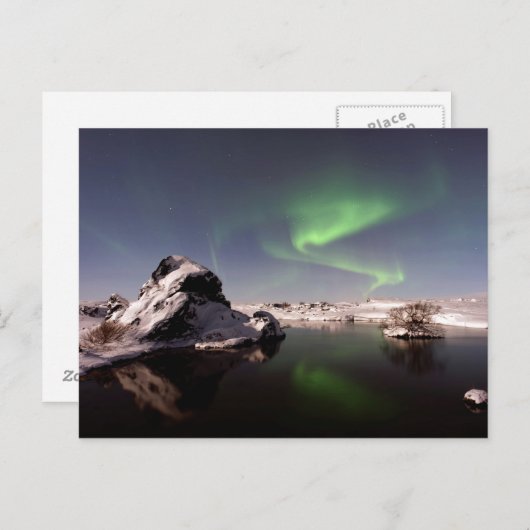 IJsland in de winter Briefkaart (Voorkant / Achterkant)